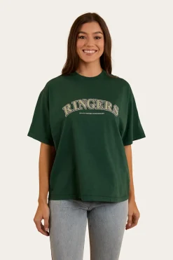 Varsity Womens Oversized T-Shirt - Pine