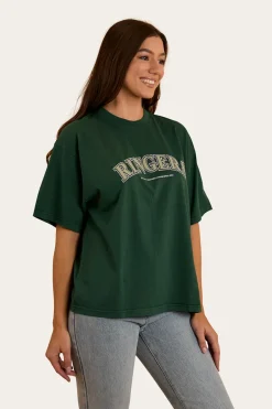 Varsity Womens Oversized T-Shirt - Pine