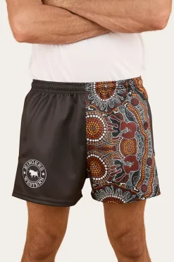 Walkabout Warrior Footy Short - Charcoal / Multi