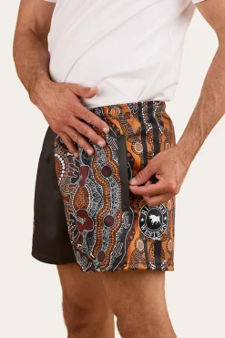 Walkabout Warrior Footy Short - Charcoal / Multi
