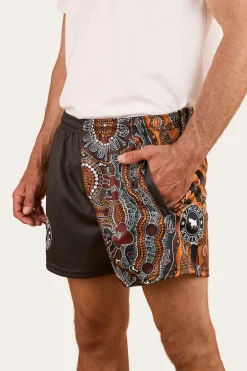 Walkabout Warrior Footy Short - Charcoal / Multi