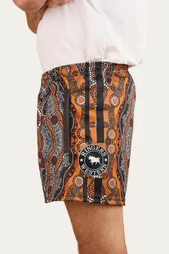 Walkabout Warrior Footy Short - Charcoal / Multi