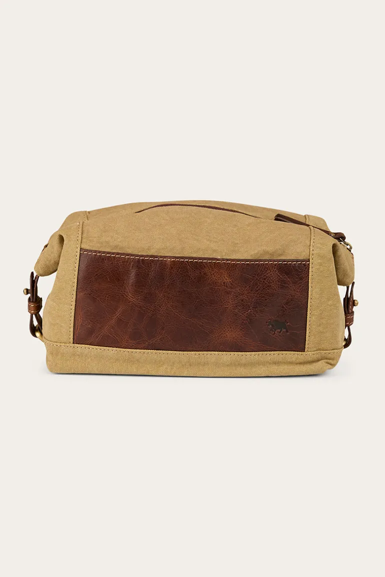 Waxicanvas Toiletry Bag - Cognac