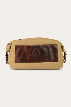 Waxicanvas Toiletry Bag - Cognac