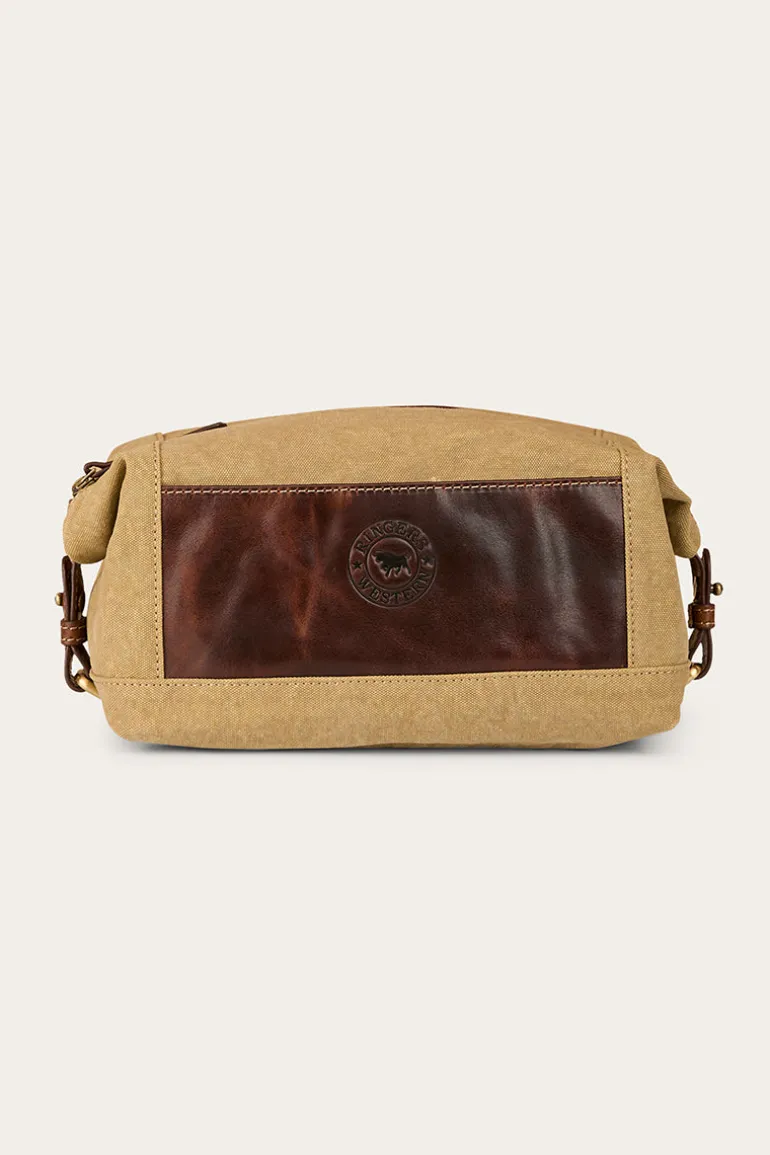 Waxicanvas Toiletry Bag - Cognac