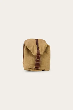 Waxicanvas Toiletry Bag - Cognac