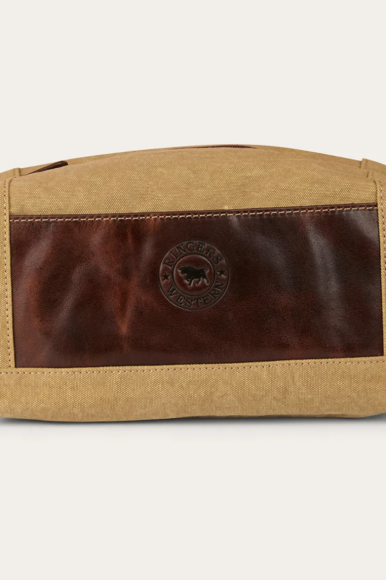 Waxicanvas Toiletry Bag - Cognac
