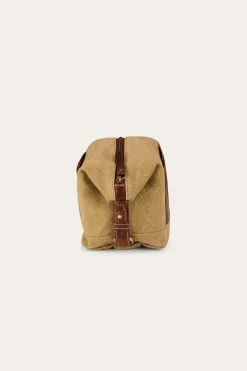 Waxicanvas Toiletry Bag - Cognac