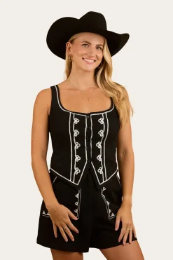 Westley Embroidered Short - Black