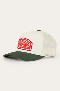 Wheatbelt Wool Trucker Cap - Off White/Pine