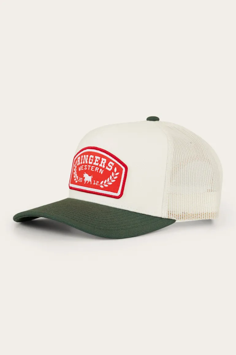 Wheatbelt Wool Trucker Cap - Off White/Pine