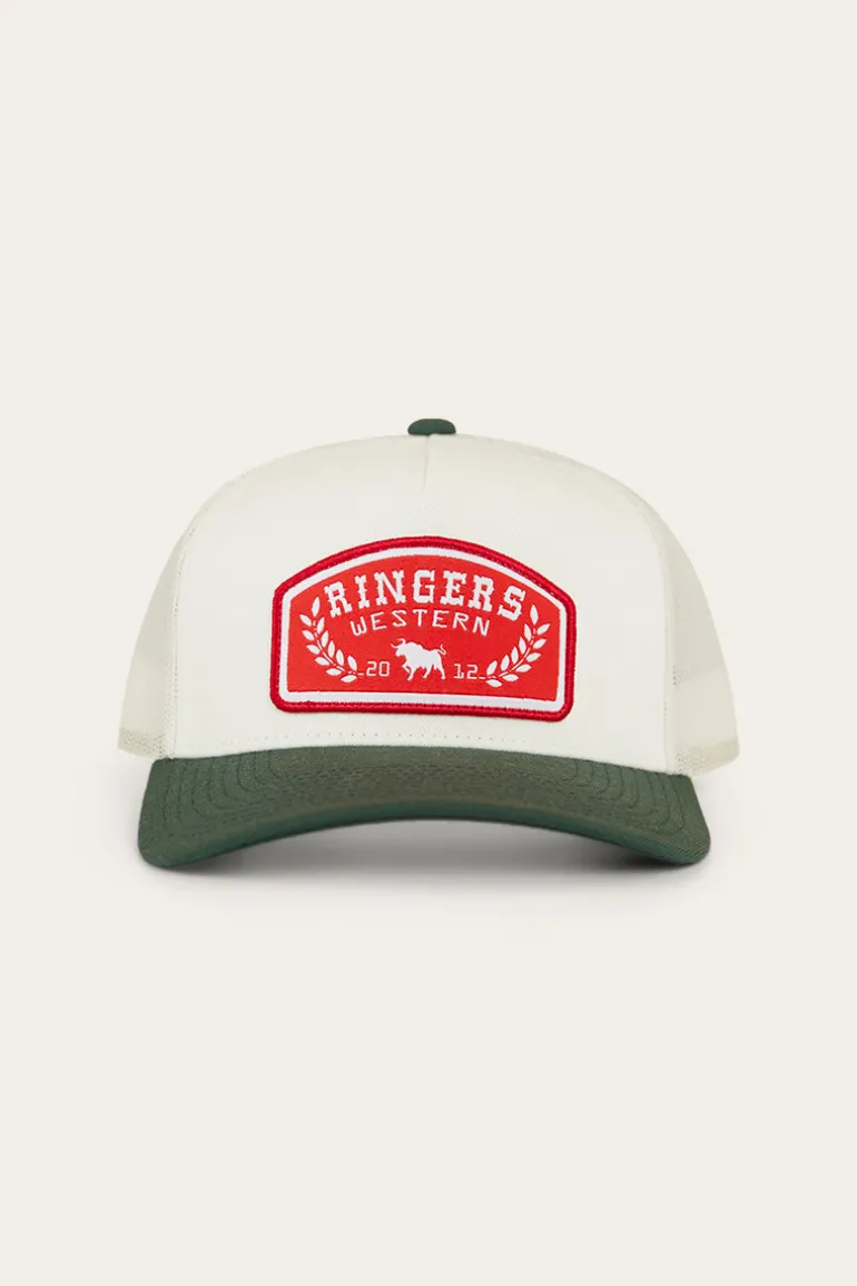 Wheatbelt Wool Trucker Cap - Off White/Pine