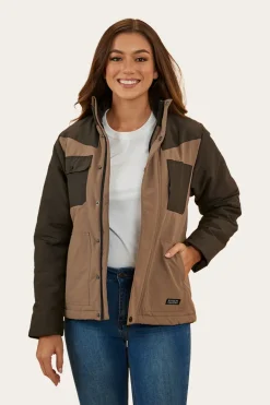 Whitney Womens Puffer Jacket - Mushroom