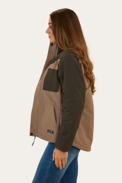 Whitney Womens Puffer Jacket - Mushroom