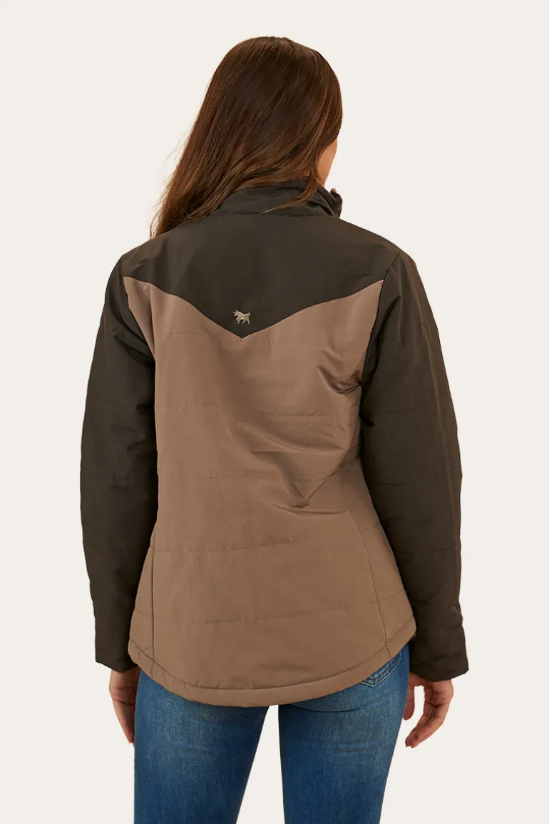 Whitney Womens Puffer Jacket - Mushroom