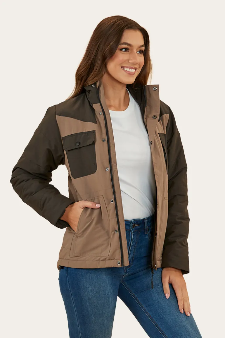 Whitney Womens Puffer Jacket - Mushroom
