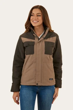 Whitney Womens Puffer Jacket - Mushroom