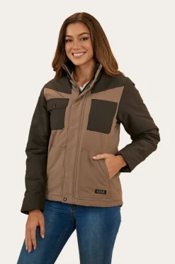 Whitney Womens Puffer Jacket - Mushroom
