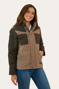 Whitney Womens Puffer Jacket - Mushroom