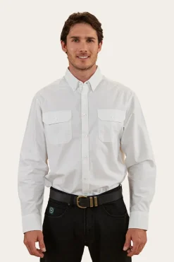 Whyalla Mens Dress Shirt - White
