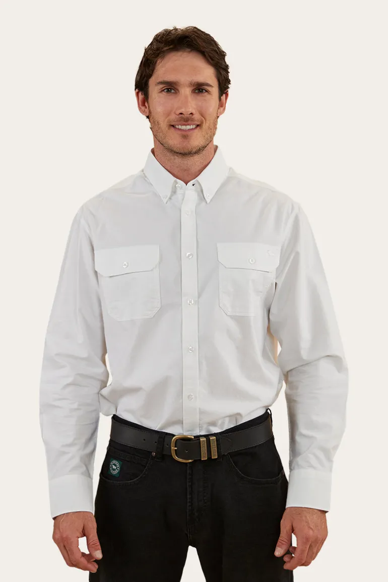 Whyalla Mens Dress Shirt - White