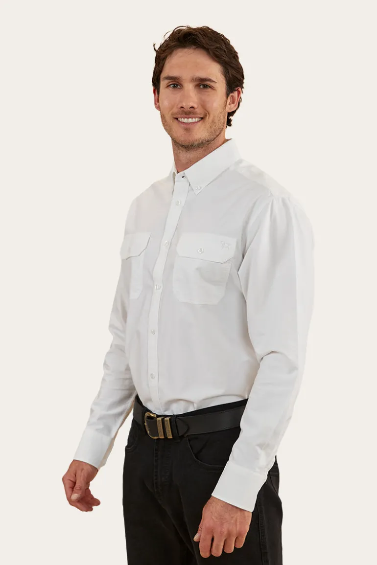 Whyalla Mens Dress Shirt - White