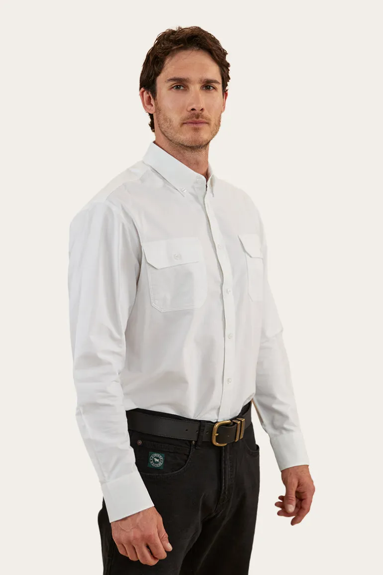 Whyalla Mens Dress Shirt - White