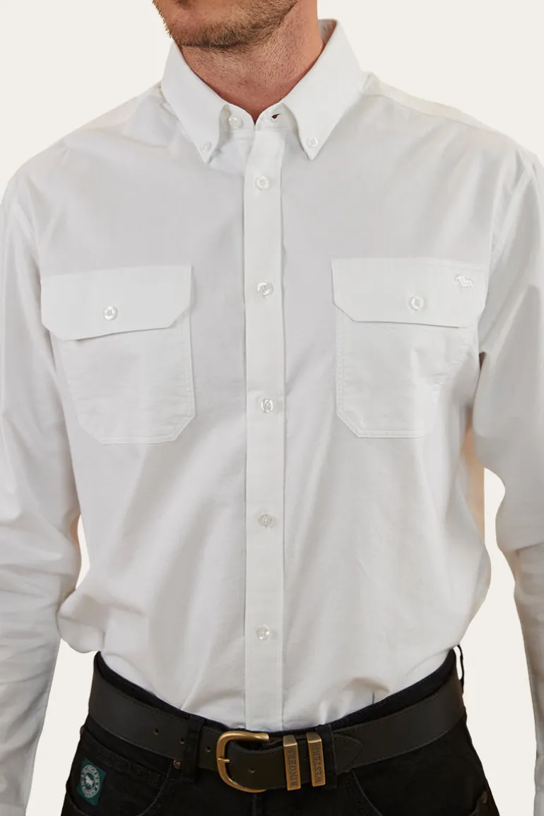 Whyalla Mens Dress Shirt - White