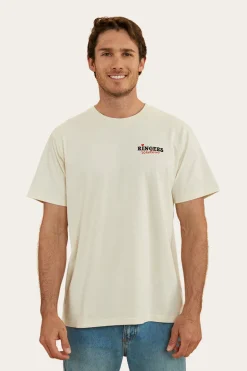 Wild Card Mens Loose Fit T-Shirt - Off White