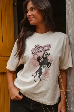 Wild Ride Womens Oversized T-Shirt - Off White