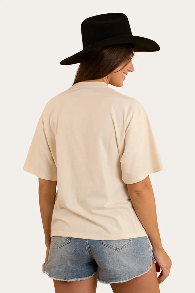 Wild Ride Womens Oversized T-Shirt - Off White
