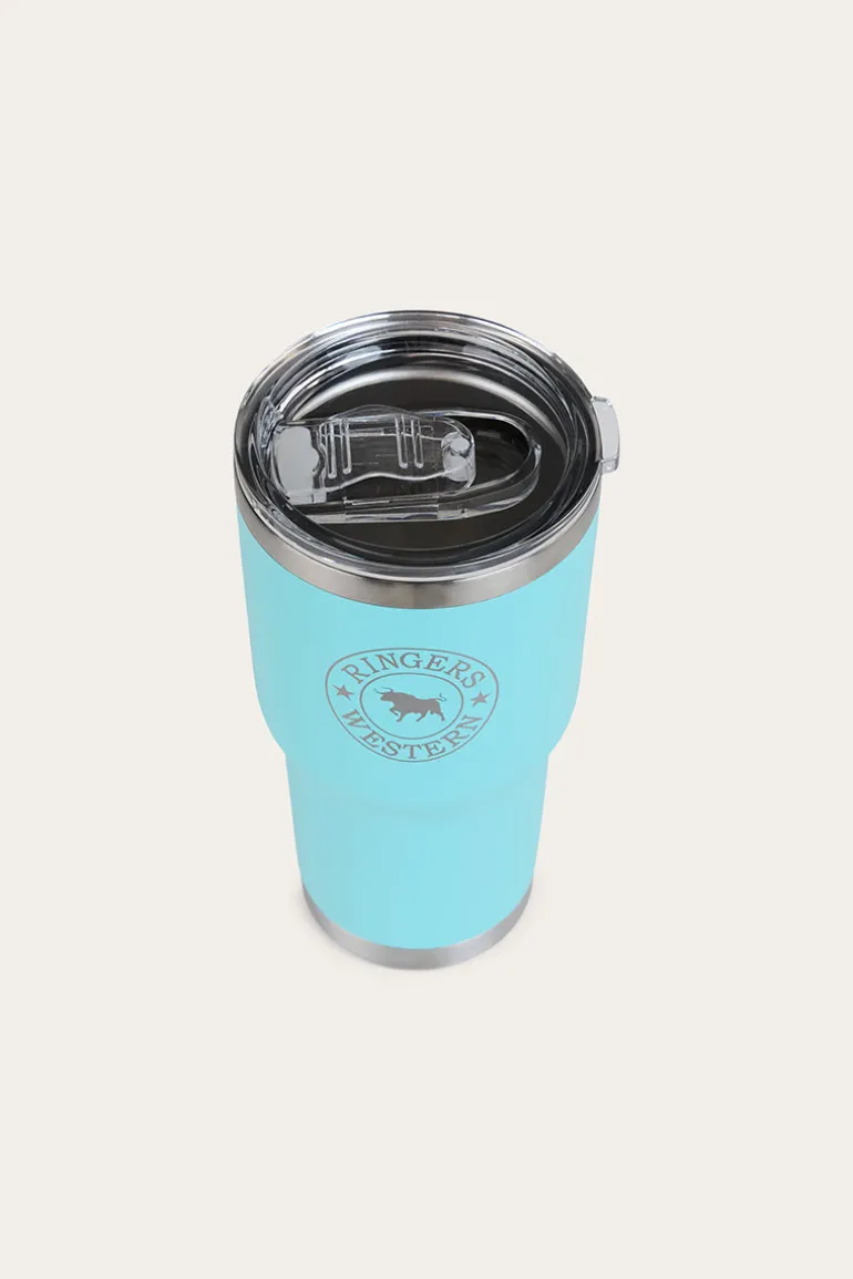 Yarra Powder Coated Insulated Tumbler - Turquoise