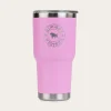 Yarra Powder Coated Insulated Tumbler - Pastel Pink