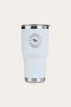 Yarra Powder Coated Insulated Tumbler - White