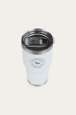 Yarra Powder Coated Insulated Tumbler - White