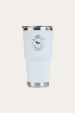 Yarra Powder Coated Insulated Tumbler - White