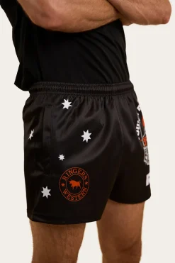 Young and Dumb Footy Short - Black / Orange