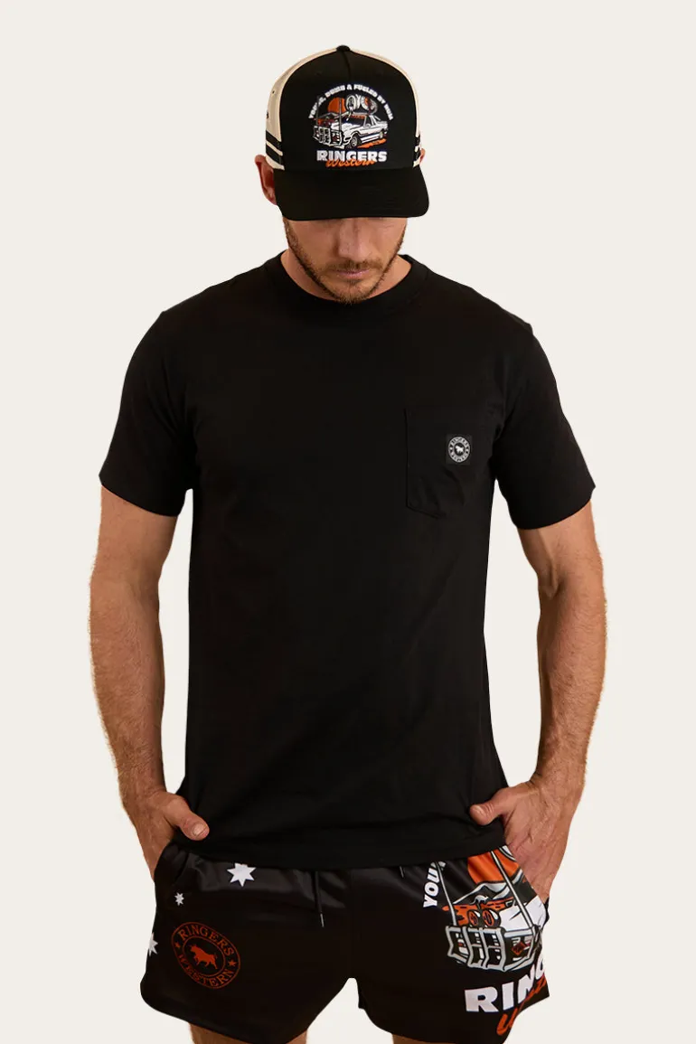 Young and Dumb Footy Short - Black / Orange