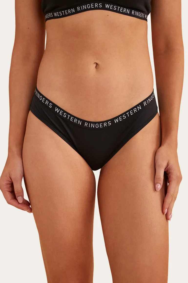 Zara Womens Hipster Brief - Black