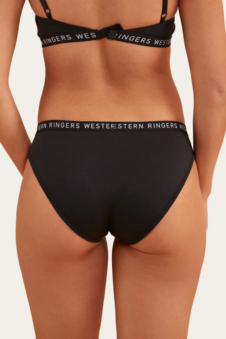 Zara Womens Hipster Brief - Black