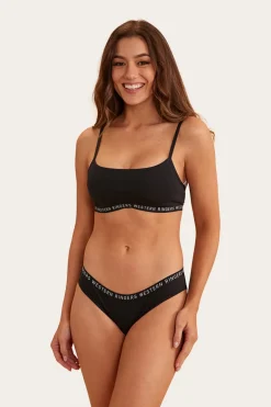 Zara Womens Hipster Brief - Black