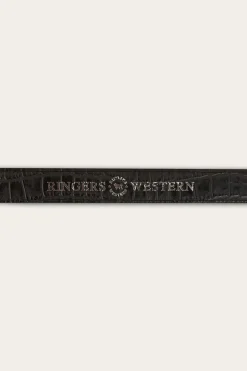 Zoey Double Buckle Belt - Black